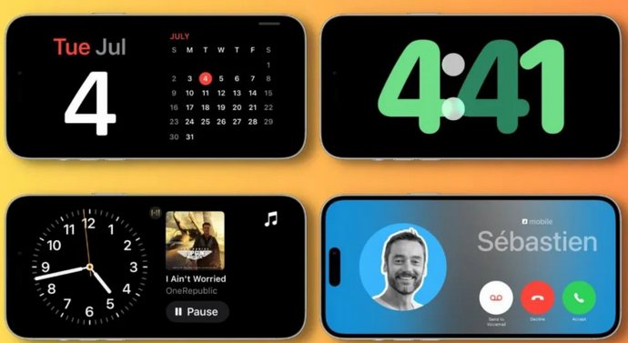 大厂苹果手机维修分享iOS17横屏充电待机显示有什么好处 