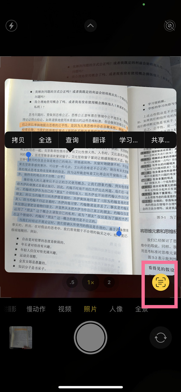 大厂苹果手机维修分享iOS 15照片文字怎么提取 